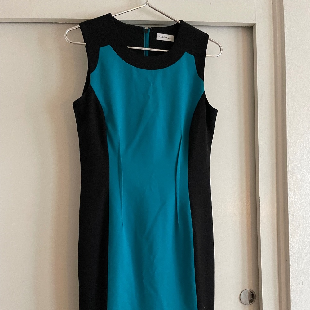 Calvin Klein sleeveless business dress